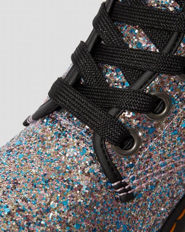 Dr Martens Dámské Kotníkové Boty 1460 Farrah Chunky Glitter Viacfarebný Blankyt, CZ-706354